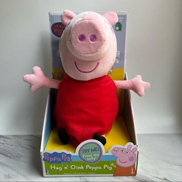 NEW Peppa Pig Hug N' Oink 12" Talking Plush - Picture 12 of 12